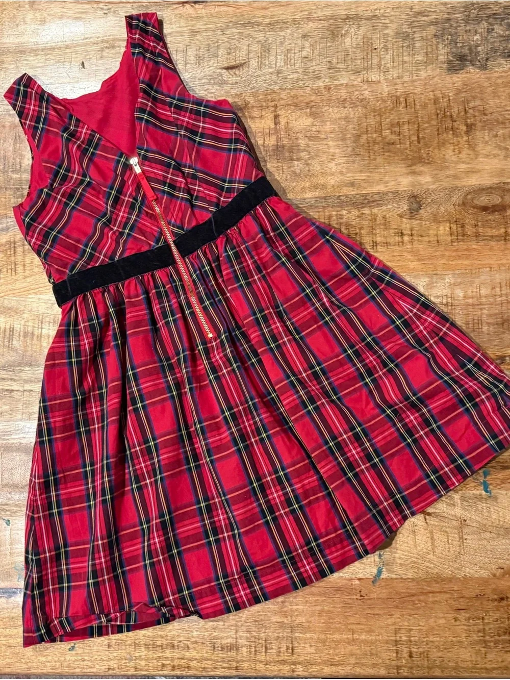 Crewcuts by J.Crew Girls' Holiday Tartan Plaid Dress Size 8